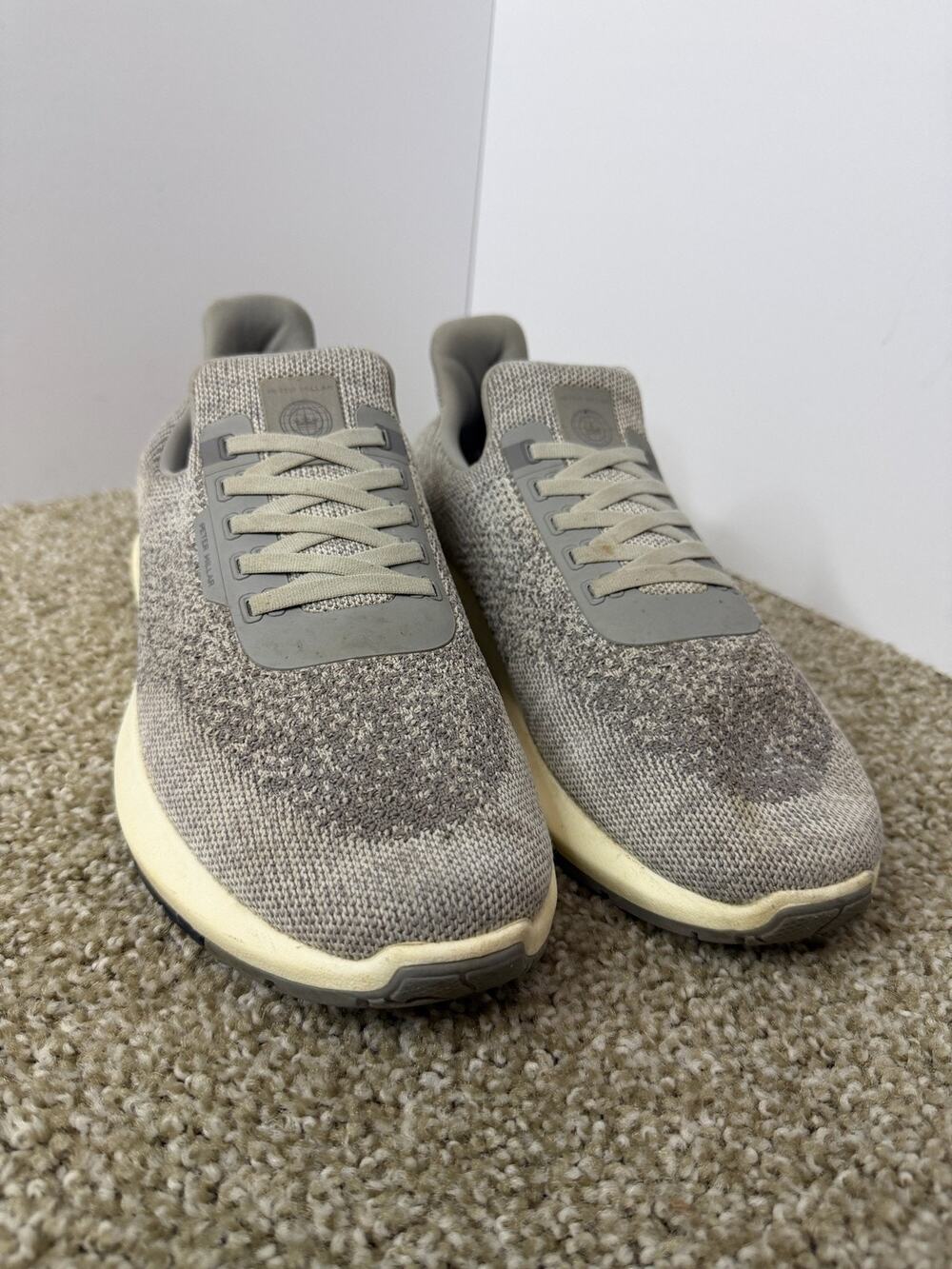 Peter Millar Shoes Mens Size 11 Hyperlight Apollo Sneaker Gray Knit Upper Casual